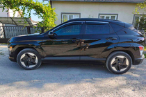 Hyundai Kona 2023– Raamwindschermen met chromen sierlijst (set van 4, Niken) foto 5