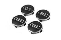 Audi Velg centerkappen 57/61 mm met ring (4 stuks, zwart) foto 2