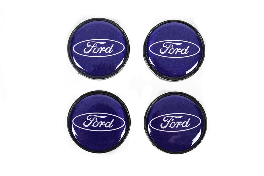 Ford Velg centerkappen 53/51 mm blauw frd5351bl (4 stuks) Image