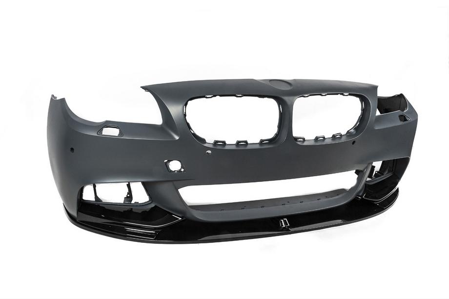 BMW 5 Serie F10/F11 2010–2016 Voorbumper lip DPT Lip V-1 (voor M-Performance, hoogglans zwart) Foto 11