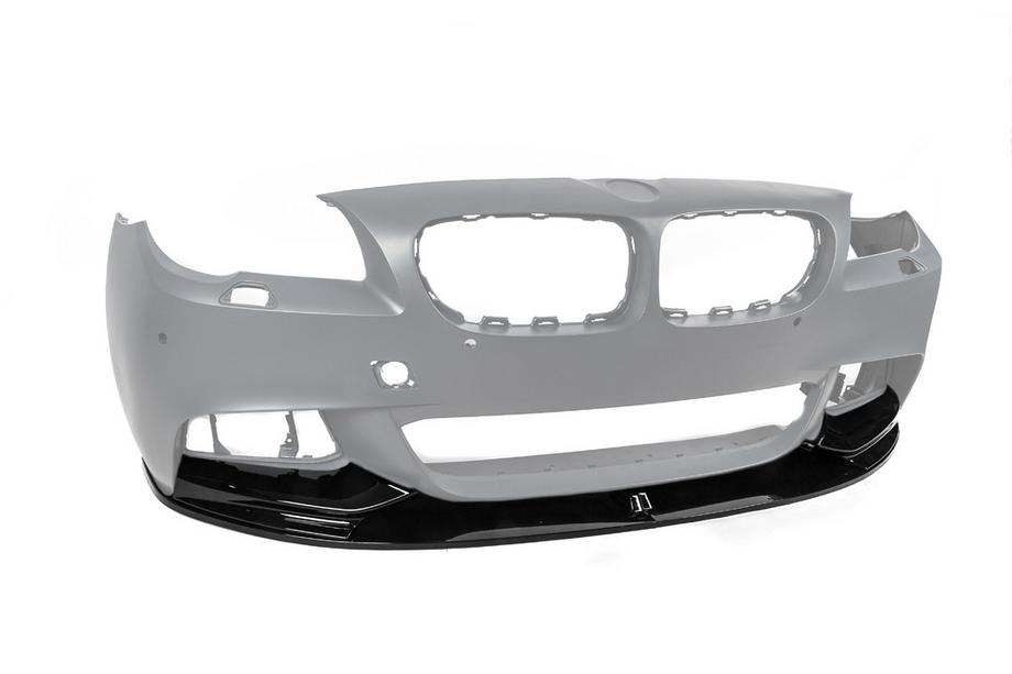BMW 5 Serie F10/F11 2010–2016 Voorbumper lip DPT Lip V-1 (voor M-Performance, hoogglans zwart) Foto 5