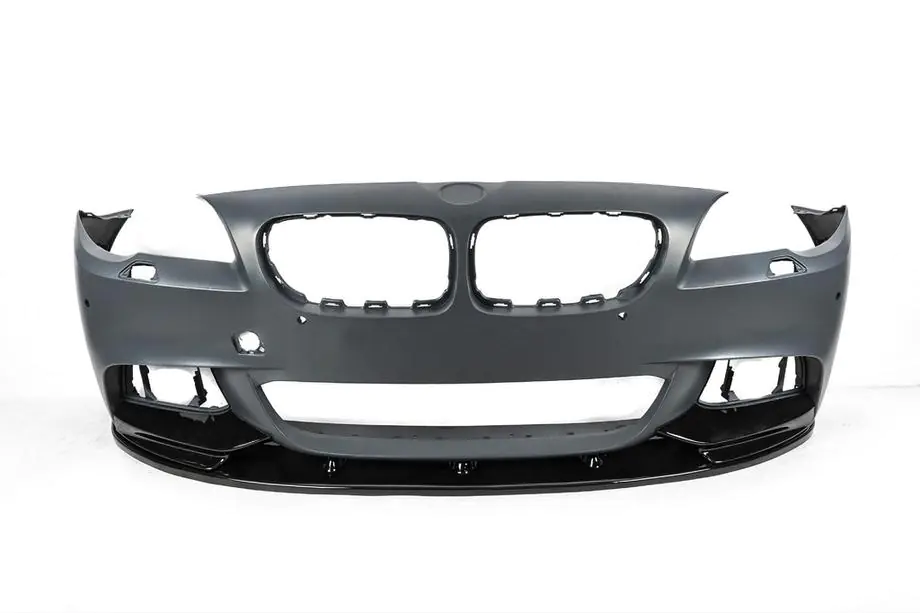 BMW 5 Serie F10/F11 2010–2016 Voorbumper lip DPT Lip V-2 (voor M-Performance, hoogglans zwart) Foto 7