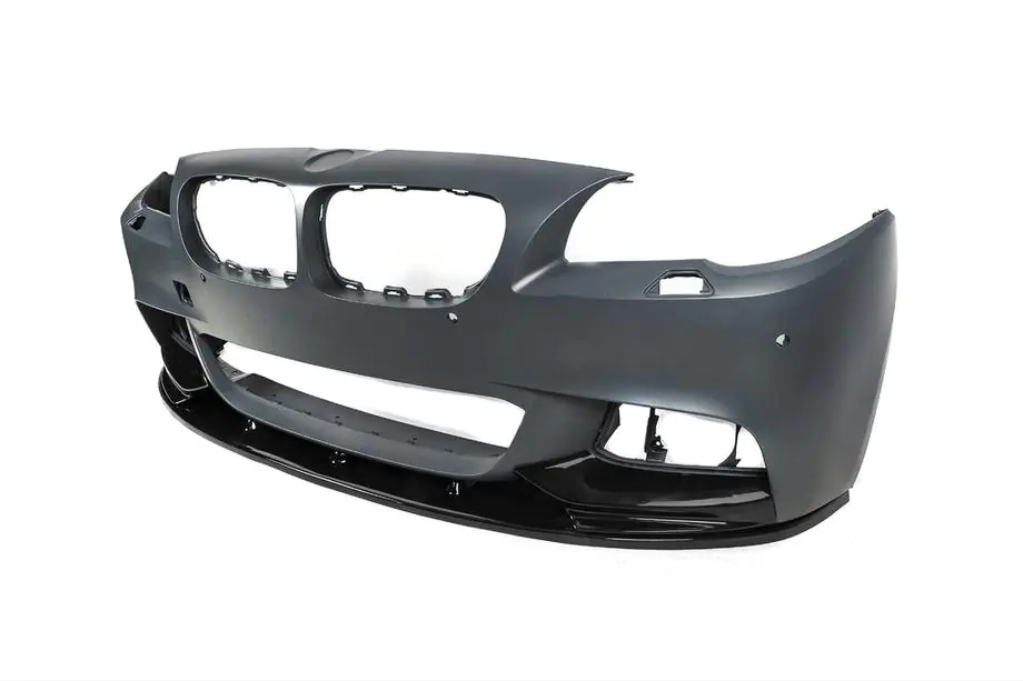 BMW 5 Serie F10/F11 2010–2016 Voorbumper lip DPT Lip V-2 (voor M-Performance, hoogglans zwart) Foto 12
