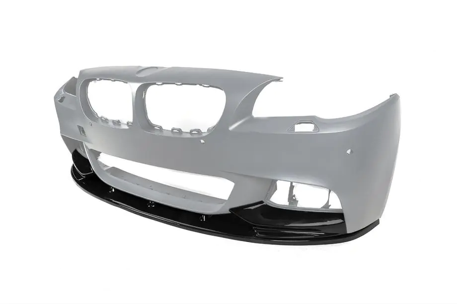 BMW 5 Serie F10/F11 2010–2016 Voorbumper lip DPT Lip V-2 (voor M-Performance, hoogglans zwart) Foto 9