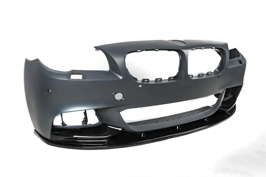 BMW 5 Serie F10/F11 2010–2016 Voorbumper lip DPT Lip V-2 (voor M-Performance, hoogglans zwart) Foto 13