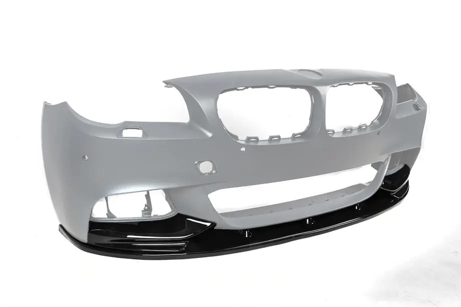 BMW 5 Serie F10/F11 2010–2016 Voorbumper lip DPT Lip V-2 (voor M-Performance, hoogglans zwart) Foto 8