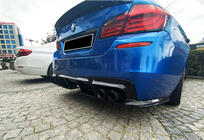BMW 5 Serie F10/F11 2010–2016 Achterdiffuser DPT V-1 (voor M-Performance, hoogglans zwart) foto 1
