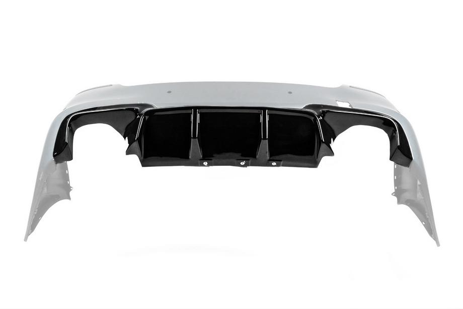 BMW 5 Serie F10/F11 2010–2016 Achterdiffuser DPT V-2 (voor M-Performance, hoogglans zwart) Foto 8