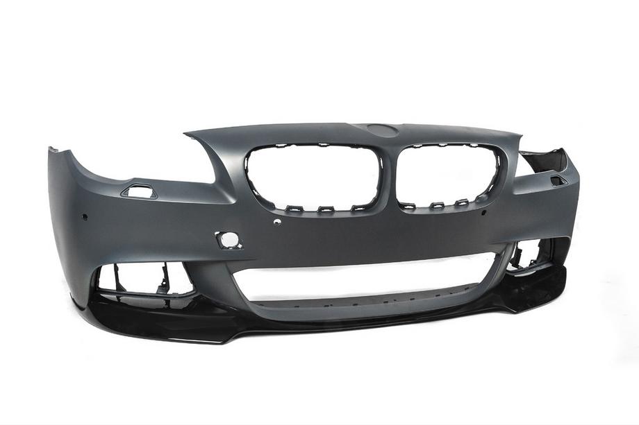 BMW 5 Serie F10/F11 2010–2016 Frontbumper lip spoiler DPT Lip V-3 (voor M-Performance, hoogglans zwart) Foto 14