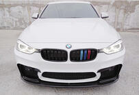 BMW 3 Serie F30/F31 2012–2019 DPT Lip V-1 voorbumperlip (voor M3, hoogglans zwart) foto 1