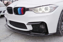 BMW 3 Serie F30/F31 2012–2019 DPT Lip V-1 voorbumperlip (voor M3, hoogglans zwart) foto 5