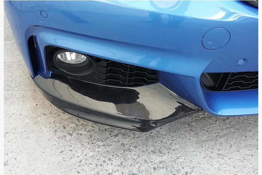 BMW 4 Serie F32/F33/F36 2012–2020 Voorbumper lip DPT Flap V-1 (voor M-Technic, hoogglans zwart) Foto 6