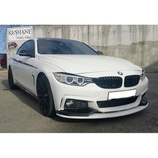 Voorbumper lipspoiler DPT Flap V-3 (voor M-Sport, hoogglans zwart) BMW 4 Serie F32/F33/F36 2012–2020 foto 1