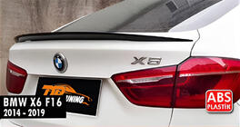 BMW X6 F16 2014–2019 DPT spoiler (hoogglans zwart) foto 6