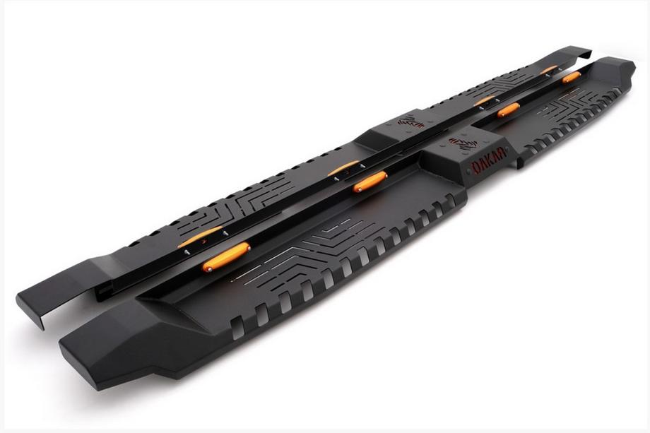 Mitsubishi L200 2015–2024 Dakar V2 side steps met LED (2019+, 2 stuks, metaal) Foto 5