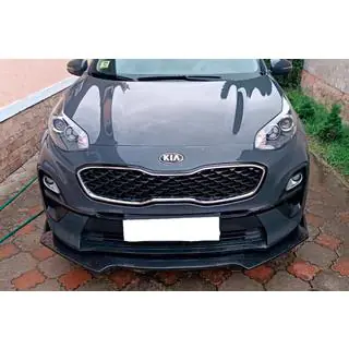 Universele frontlip spoiler DPT V-1 (ABS, hoogglans zwart) foto 2