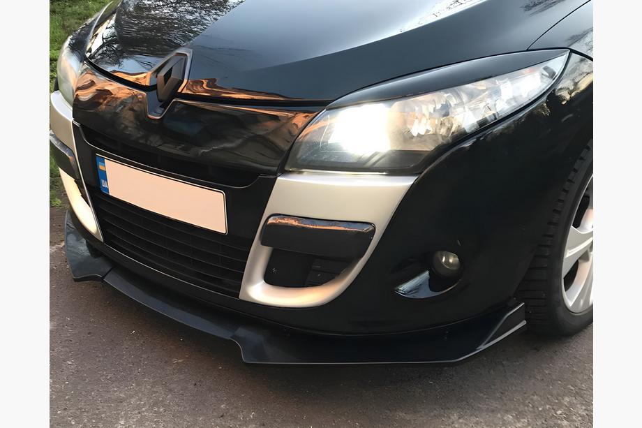 Universele frontlip spoiler DPT V-1 (ABS, hoogglans zwart) Foto 3