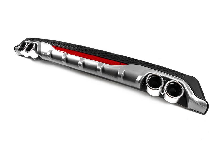 Universele achterdiffuser DPT AMG Style V-2 (ABS) (grijs + hoogglans zwart) Foto 2