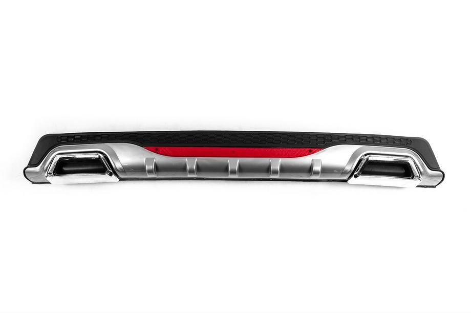 Universele achterdiffuser DPT AMG Style V-4 (ABS) (grijs + hoogglans zwart) Foto 1