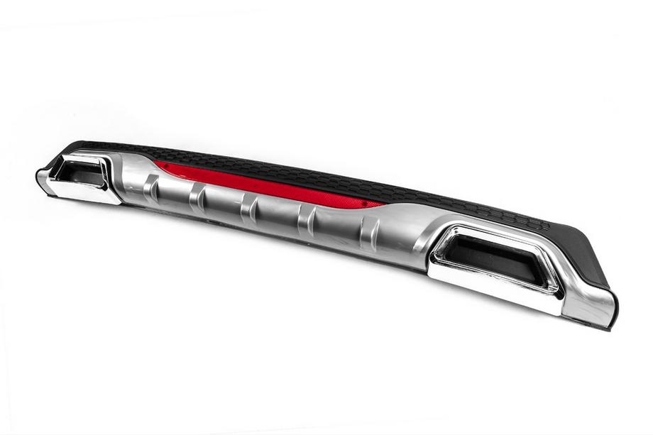 Universele achterdiffuser DPT AMG Style V-4 (ABS) (grijs + hoogglans zwart) Foto 2