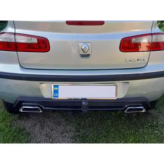 Universele achterdiffuser DPT V-2 (ABS) (hoogglans zwart) foto 4