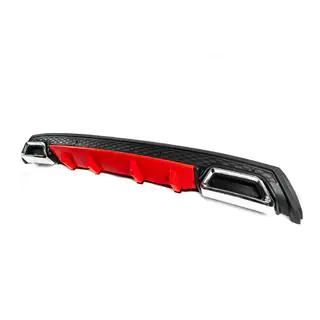 Universele achterdiffuser DPT V-5 (ABS) (rood+zwart hoogglans) foto 3