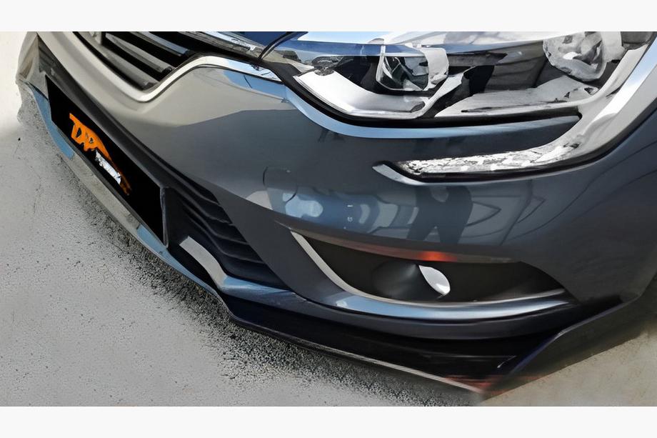 Universele front lip spoiler DPT V-2 (ABS, hoogglans zwart) Foto 4