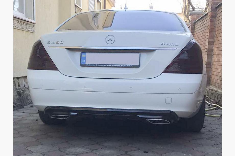Universele achterdiffuser DPT Sport V-1 (grijs + mat zwart) Foto 2