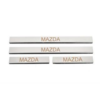 Instaplijsten Carmos (set van 4, RVS) V-3 Mazda 3 2003–2009 foto 1