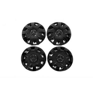 Wieldoppen zwart ABS (1-ring, set 4 st.) foto 1