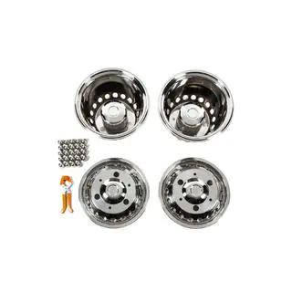RVS wieldoppen Exclusive V3 (2-assig, 4 stuks) Mercedes Sprinter W907/W910 2018– foto 1