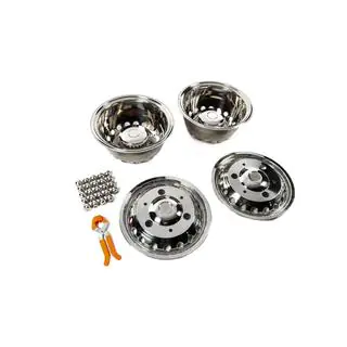 RVS wieldoppen Exclusive V3 (2-assig, 4 stuks) Mercedes Sprinter W906 2006–2018 foto 2