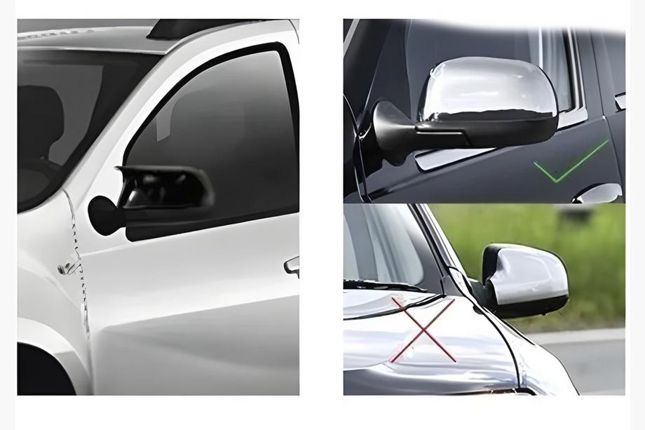 Dacia Duster 2008–2018 BMW-Style spiegelkappen (2 stuks) V-1 Foto 3