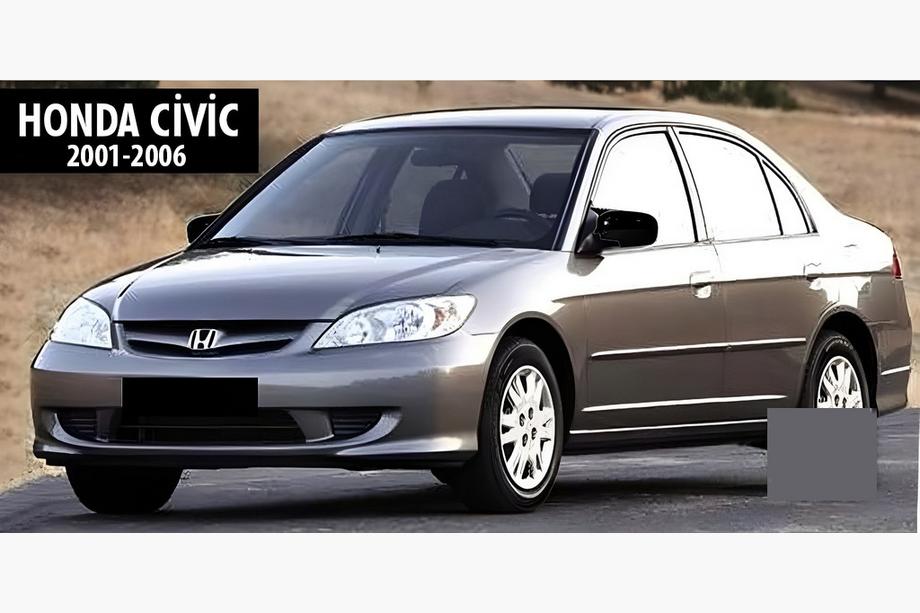 Honda Civic Sedan VII 2001–2006 Spiegelkappen BMW-Style (2 stuks) Foto 5