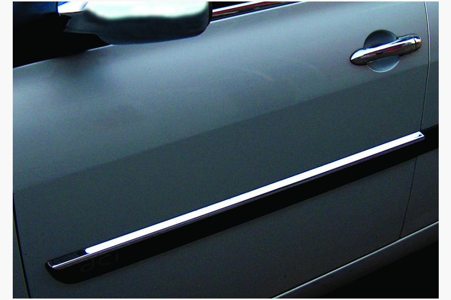 Renault Megane II 2004–2009 Smalle deurlijsten 2006-2010 (set van 4, RVS) Image