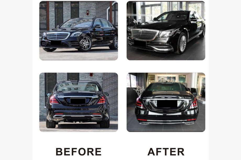 Mercedes S-Class W222 2013–2022 Faceliftset voor Maybach (met verlichting) Image