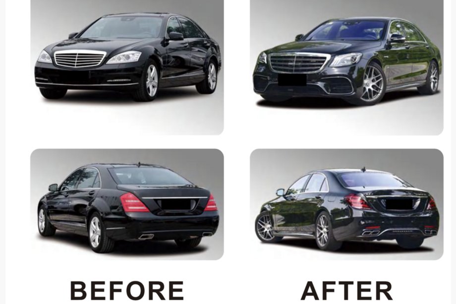 Mercedes S-class W221 2005–2013 Facelift kit voor W222 AMG S63 Foto 4