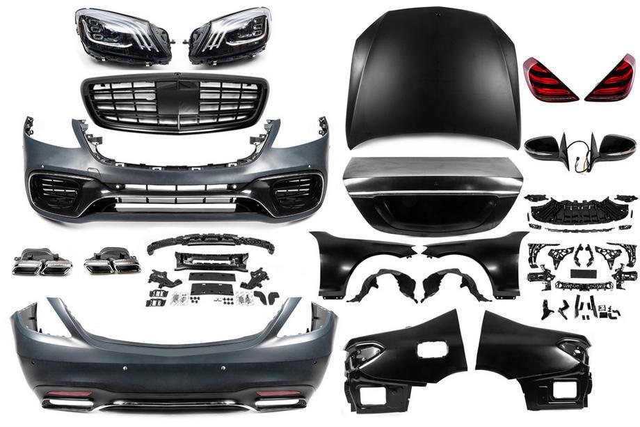 Mercedes S-class W221 2005–2013 Facelift kit voor W222 AMG S63 Foto 2
