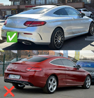 Mercedes C-klasse W205 2014–2021 Bodykit met diffuser voor Coupe (AMG C63-designs 2018-2021) foto 3