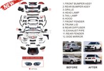 Mercedes ML W164 2005–2011 Faceliftkit voor W166 GLE63 AMG foto 4
