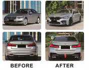 BMW 5 Serie G30/G31 2017–2023 Restylingkit met motorkap en spatborden (ombouw naar M5 Competition 2021) foto 3