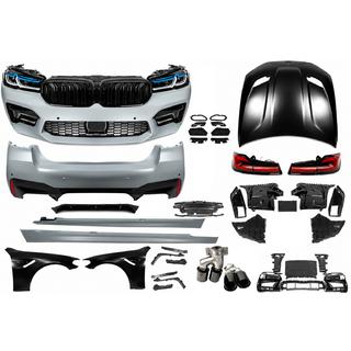 Restylingkit met motorkap en spatborden (ombouw naar M5 Competition 2021) BMW 5 Serie G30/G31 2017–2023 foto 2