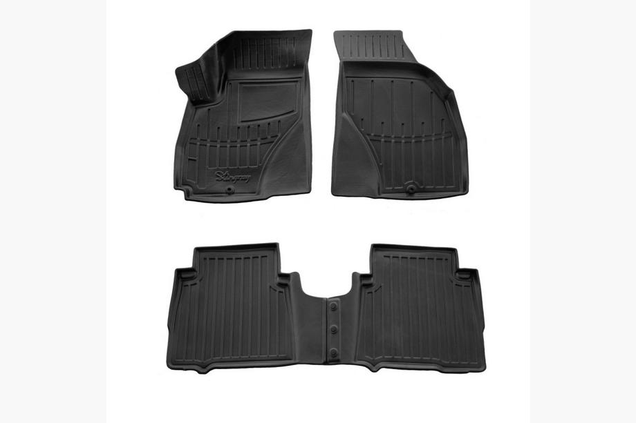 Hyundai Santa Fe 1 2000–2006 Stingray 3D rubber automatten voor interieur (4 stuks) Image