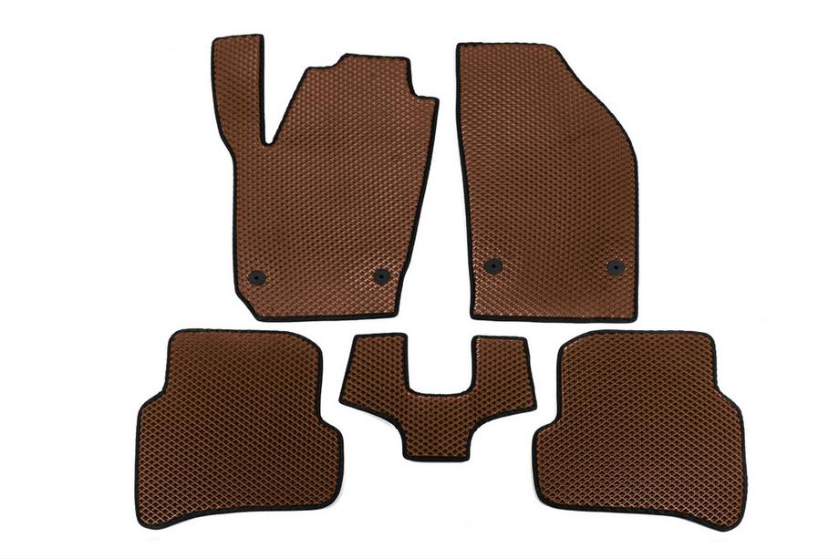 Skoda Fabia 2014–2021 EVA automatten (bruin) Image