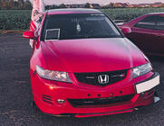 Honda Accord VII 2002–2007 Voorbumper lip spoiler Niken Red (ABS) foto 2