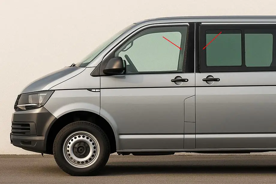 Volkswagen T6 2015–2024 Chromen deurstijlbekleding EuroCap Image