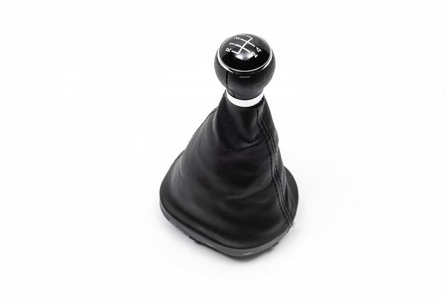 Volkswagen Caddy 2004–2010 Afgeprijsd: pookknop en pookhoes voor versnellingsbak (5-versnellingen) (beschadigd kunstleer) Image