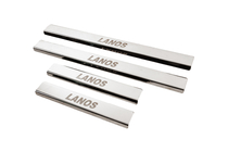 Daewoo Lanos 1998–2017 Carmos V3 dorpellijsten (4 stuks, RVS) foto 2