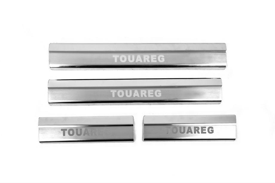 Volkswagen Touareg 2010–2018 Instaplijsten Carmos V2 (set 4 stuks, RVS) Image