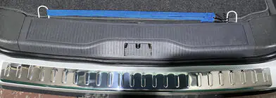 Opel Zafira B 2005–2011 Achterbumperbeschermer Carmos V2 (roestvrij staal) foto 1